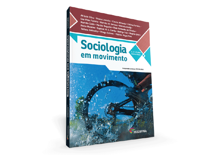 Imagem ilustrativa com a montagem do livro Sociologia em Movimento